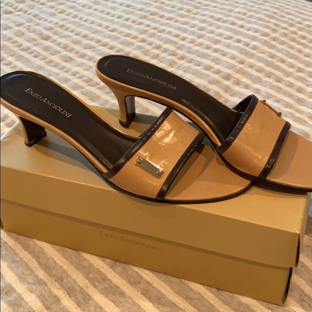 Enzo Angiolini kitten heel sandal